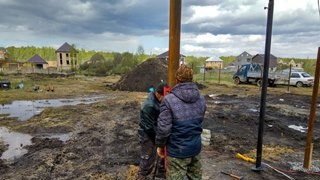 Заказать монтаж винтовых свай в Южноуральск - цена под ключ с доставкой от 1861 шт